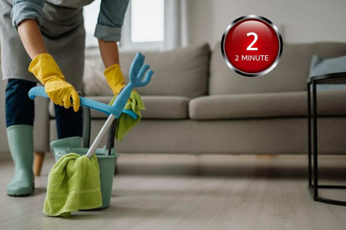 Pulizia casa, regola 2 minuti