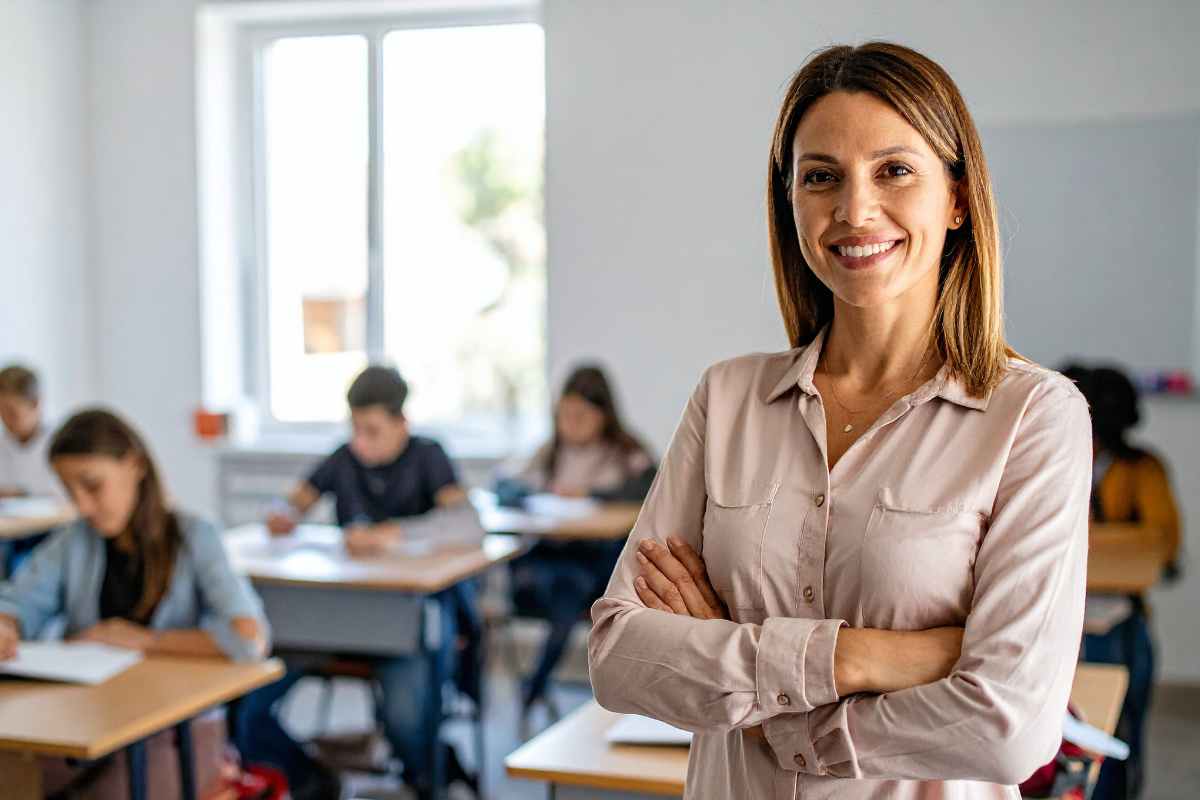 Entra in aula con le scarpe distrutte: l’insegnante si avvicina al bimbo