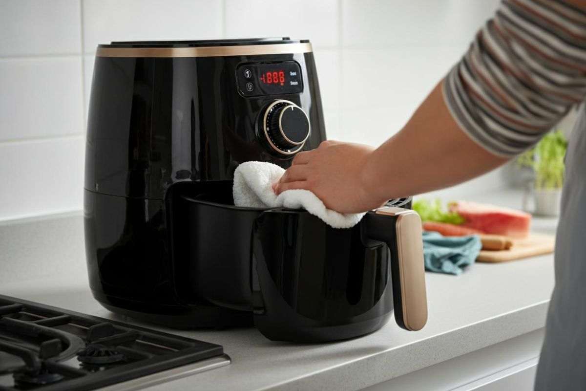 Pulire friggitrice ad aria