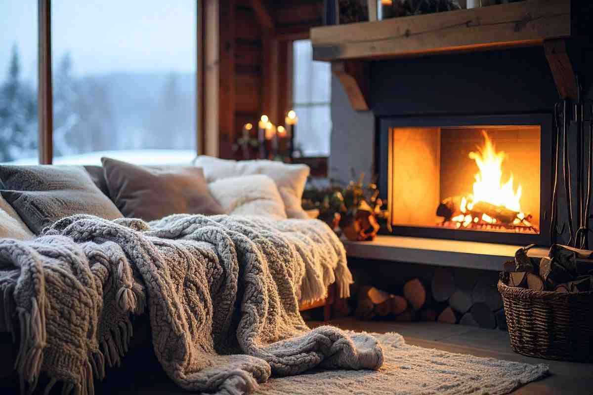 pulire vetro del camino