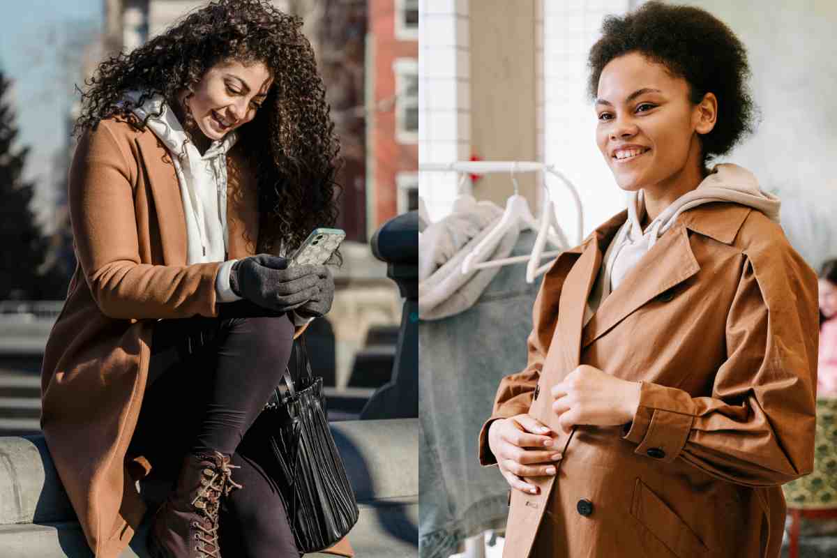 outfit donna tuta cappotto